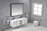60 x 48 Inch LED Bathroom Mirror with Aluminum Frame, Wall Mounted Vanity Mirror, Anti-Fog, Memory, W2287P358690