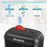 Paper Shredder, 14 Sheet Cross Cut, 6.6 Gallon Basket, P-4 Security Level, 3 Mode Design - Jam Proof 76582351