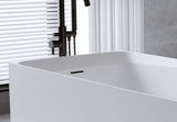 51'' Solid Surface Matte Tub, Freestanding Solid Surface Resin Stone Bathtub, Solid Surface Matte W2753P294506