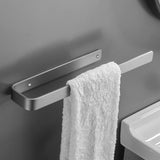 Towel Ring Gun Grey, Bath Hand Towel Square Thicken Space Aluminum Round Towel Holder for Bathroom 49766446