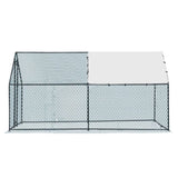 13 x 10 ft Large Metal Chicken Coop, Walk-in Poultry Cage Chicken Hen Run House with Waterproof 43287944