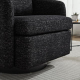 31.5"W Swivel Accent Chair and Comfy Round Accent Single Sofa Chair, 360 Degree Club Chair, Lounge W1852P204919