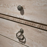 Imerland Contemporary White Wash Finish 3-Piece Bedroom Set-Sleigh Bed and Two Nightstands, King T2574P201971