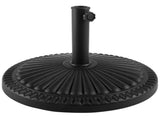 39lb Resin and Cement Outdoor Patio Umbrella Base, Black 11892118