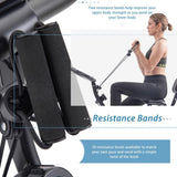 Folding Exercise Bike, Fitness Upright and Recumbent X-Bike with 10-Level Adjustable Resistance, Arm 62589639