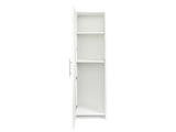 Stackable Wall Mounted Storage Cabinet, 15.75" D x 15.75" W x 70.87" H, White W33167273