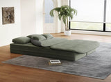75''2-in-1 Foldable Sofa,Convertible Sleeper Foam Sofa Bed with Multi Functional Blanket, Corduroy W834P317048