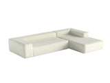 Beige Modular Corduroy Sectional Sofa with Chaise Lounge, All-Foam Deep Seat Couch, Soft Wide-Wale 92259911