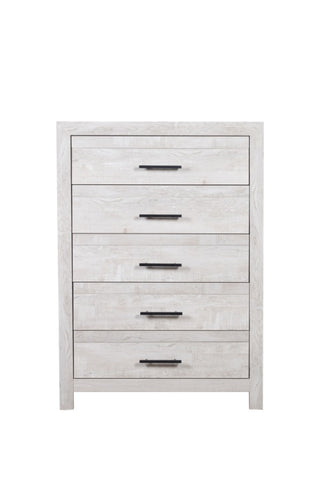 ZUN Modern Style 5-Drawer Chest Made with Wood in Natural B009P152659