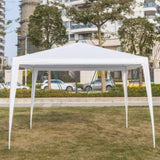 ZUN 3 x 3m Three Sides Waterproof Tent with Spiral Tubes White 35496508