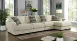 Living Room Lounge Beige Chenille Fabric Comfort Cozy Plush Seat foam Wooden Legs 1pc B01179793