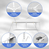 3*6m Non-Cloth PE Cloth Plastic Sprayed Iron Pipe Outdoor Party Tent White 15425105