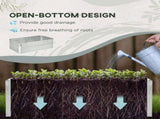 Raised Garden Bed,71" x 36" x 23", Silver 61034420