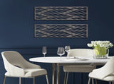 Grey Laser Cut Wood 2-piece Panel Wall Decor Set B03598808