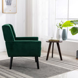 Modern Soft Velvet Material Ergonomics Accent Chair Living Room Chair Bedroom Chair Home Chair With W676P313946