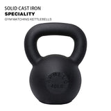 ZUN 40LBS Solid Cast Iron Kettlebells Ideal for Strength Training, Building Muscles 72062570