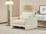 Modern Accent Chair, Chenille Upholstery Armchair - Modern Style, Solid Wood Frame - Ideal for W1765P172322