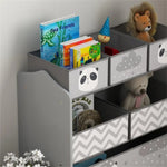 ZUN Grey toy organizer with storage box 57415544