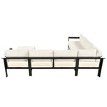 ZUN U-shaped multi-person outdoor sofa set, suitable for gardens, backyards, and balconies. 35944184