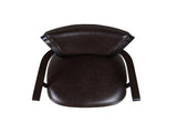 Williams 31" Swivel Bar Stool with Armrests, Vintage Brown Faux Leather B2719P238365