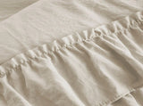 3 Piece armhouse Ruffled Duvet Cover Set with 2 Shams 21751209