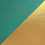 PrimeNest Noblesse Collection Upholstered Gold Legged Dining Chair, Set of 2, Green B030P286150