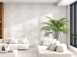 12 Pack 24" x 24" PVC Drop Ceiling Tiles, Waterproof 3D Textured Ceiling Panels for Home Office 10415665