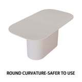 63 " MDF New Cream Style Dining Table and Regular Edge Table, 4-8 Person Dining Table, Vertical 28742696