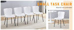 ZUN Luxury Minimalist Chairs - A set of 4 high quality dining chairs with black legs. The integral W1151P262794