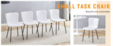 ZUN Luxury Minimalist Chairs - A set of 4 high quality dining chairs with black legs. The integral W1151P262794