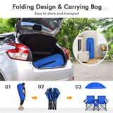 ZUN Outdoor camping chair with umbrella 78047436