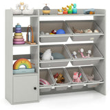 Kids Toy Organizer - 44"x12"x39.5", 8 Storage Boxes, Open ShelvesCabinet 94925968
