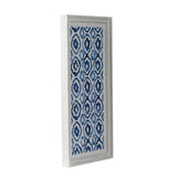 Set of 2 Blue and White Hanging Sculptures, Modern Wall Art Decor, 12.5" x 24.5" W2078130292