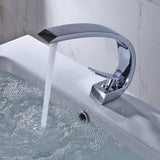 Chrome Bathroom Faucet,Faucet for Bathroom Sink, Single Hole Bathroom Faucet Modern Single Handle W1932P172285
