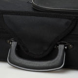 Durable Cloth Fluff Triangle Shape Case with Beige Lining for 4/4 Violin Black 66355833