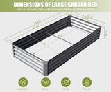 ZUN 6x3x1ft Galvanized Raised Garden Bed, Outdoor Planter Garden Boxes Large Metal Planter Box for W1859P197882