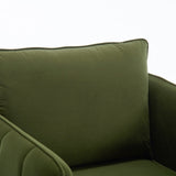 Accent Chair for Living Room, Velvet Comfy Single Sofa Chair Mid-Century Modern Armchair with 1 32033954