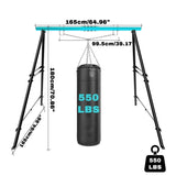Swing Sets for Backyard, Outdoor Porch Swing Frame, Hammock Chair Stand Only, Max Load 550Lbs 46335858