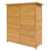 Fir Wood Shed Garden Storage Shed Wood Color & Green 48756444