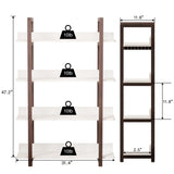 Multifuction Bookcase with Solid Wood Frame,Mix Color Plant Standing for Home Decro W3128P281333