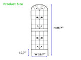 2 Pack Metal Garden Trellis 86.7" x 19.7" Rustproof Trellis for Climbing Plants Outdoor Flower 49809583