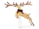 5FT Lighted Jumping Reindeer Christmas Decorations, Pre-lit Holiday Decor with 100 Warm White LED 05571004