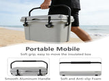 25QT Portable Cooler, Insulated Hard Cooler with Bottle Opener, Cup Holder, Forming Ruler, 5-7 Day 69789029