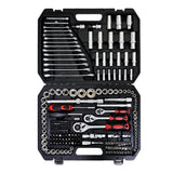 ZUN Tool Kit and Socket Wrench Set 216pcs - Basic Portable Manual Repair Tool Set for Home Use, Includes W1102P203831