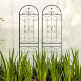 2 Pack Metal Garden Trellis 86.7" x 19.7" Rustproof Trellis for Climbing Plants Outdoor Flower W1586P268070