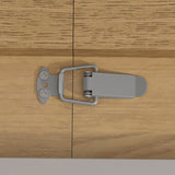 47.25 "-63" Dining Table, Original Wood Color, Seating 4-6 People, Retractable Table, Cross Metal W757P270705