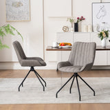 ZUN Dining Room Chairs, Kitchen Chairs, Upholstered Chairs, Living Room Chairs, Armrest, metal Legs, Set W1361P262491