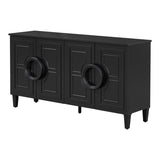 U_STYLE Four-door sideboard with French-Inspired,Suitable for Living Rooms, Entrance and Study Rooms N711P231529B