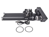 4-Wheel Rotary Axis Attachment 2-Phase Stepper Motor Fits for 50W-130W CO2 Laser Engraving Machines 38059754