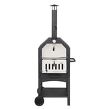 Outdoor Wood Fired Pizza Oven with Pizza Stone, Pizza Peel, Grill Rack, for Backyard and Camping 53882789